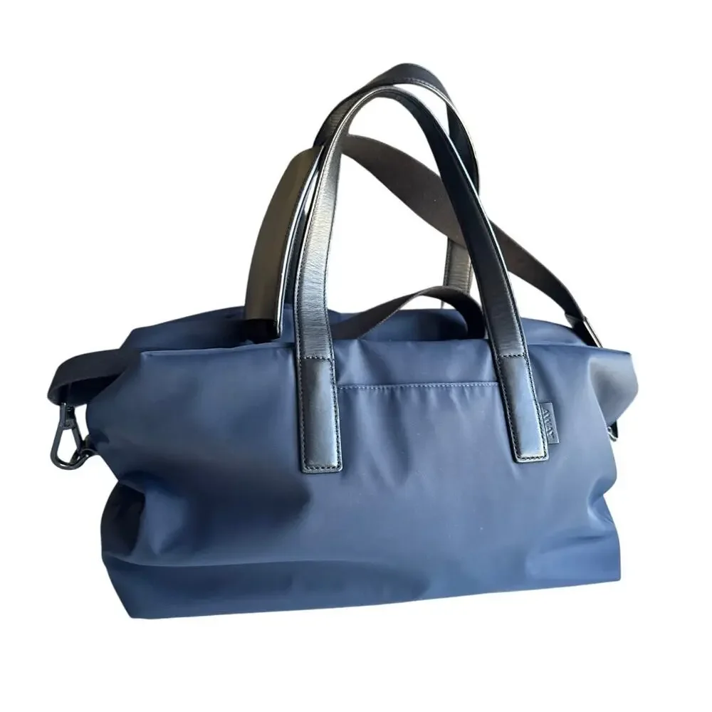 AWAY Tick Tick Boom Travel Duffel Bag in Navy & Black